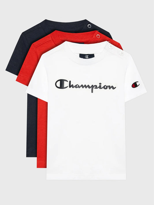 T-SHIRTS 3 PACK WHITE/BLACK/RED Kids