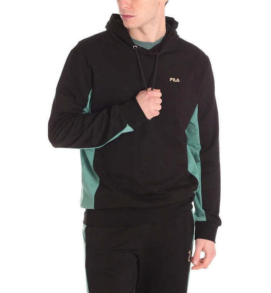 SWEATSHIRT BLACK/BERYL GREEN Men