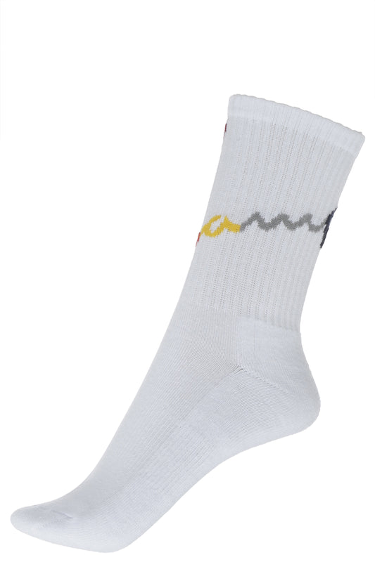 SOCKS 2 PACK WHITE/LIGHT MULTICOLOR PRINT Kids