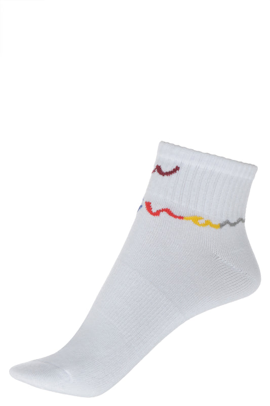 SOCKS 2 PACK WHITE/LIGHT MULTICOLOR PRINT Kids